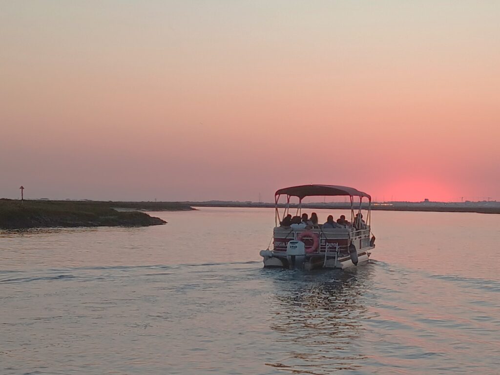 sunset ria formosa natural park algarve faro